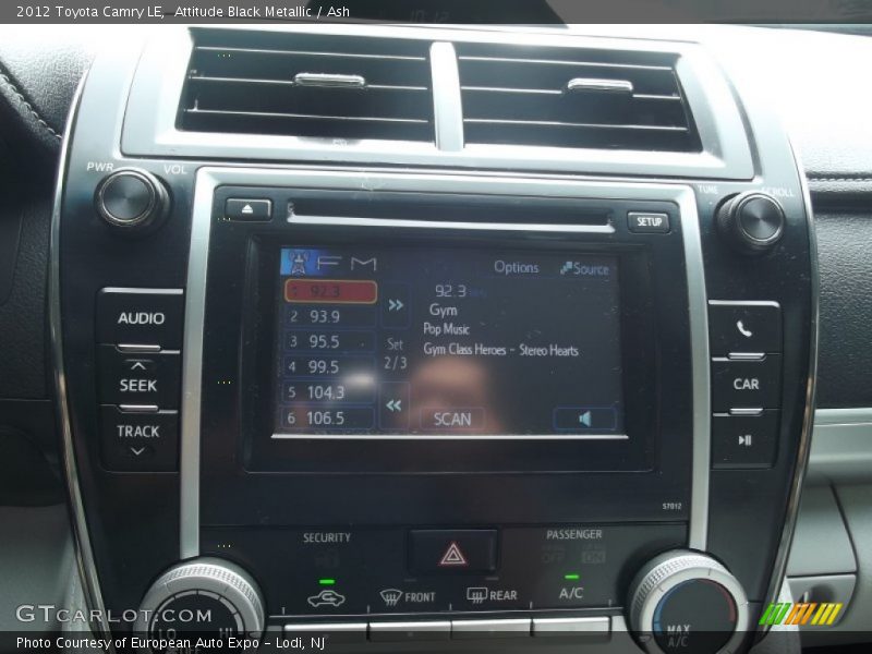 Attitude Black Metallic / Ash 2012 Toyota Camry LE
