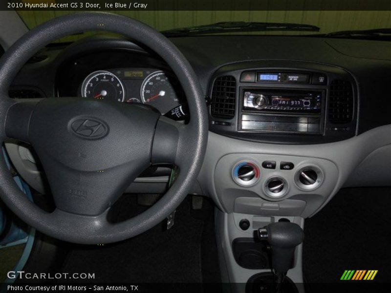 Ice Blue / Gray 2010 Hyundai Accent GS 3 Door
