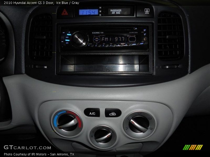 Ice Blue / Gray 2010 Hyundai Accent GS 3 Door