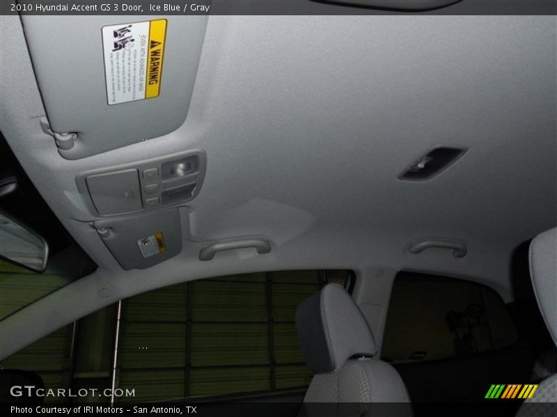 Ice Blue / Gray 2010 Hyundai Accent GS 3 Door