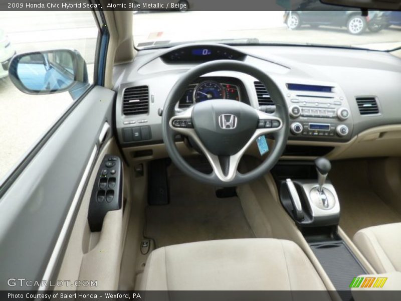 Dashboard of 2009 Civic Hybrid Sedan