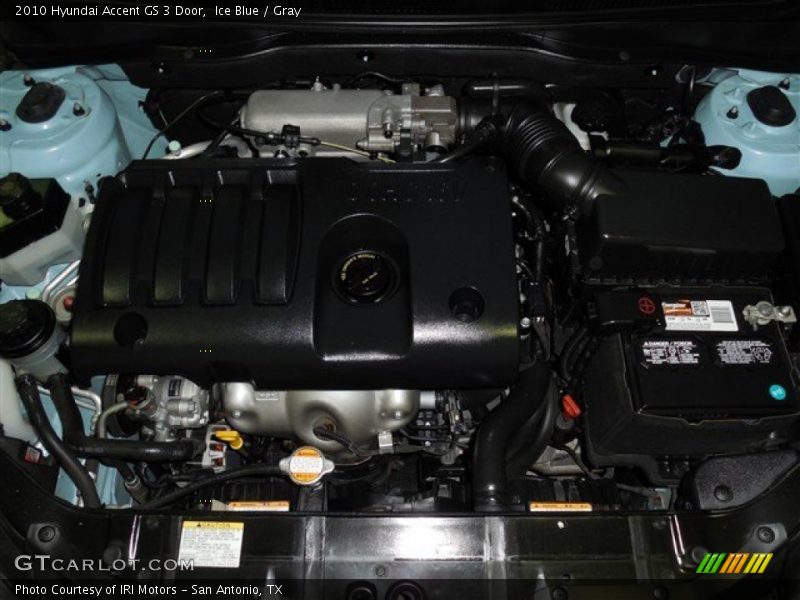 Ice Blue / Gray 2010 Hyundai Accent GS 3 Door