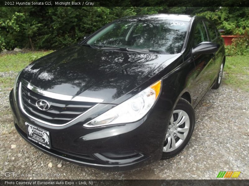 Midnight Black / Gray 2012 Hyundai Sonata GLS