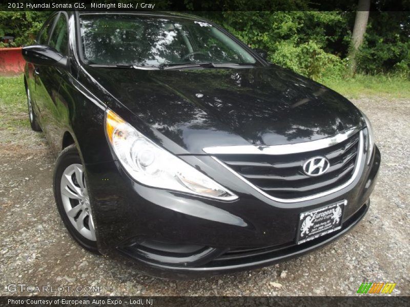 Midnight Black / Gray 2012 Hyundai Sonata GLS