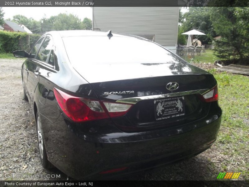 Midnight Black / Gray 2012 Hyundai Sonata GLS
