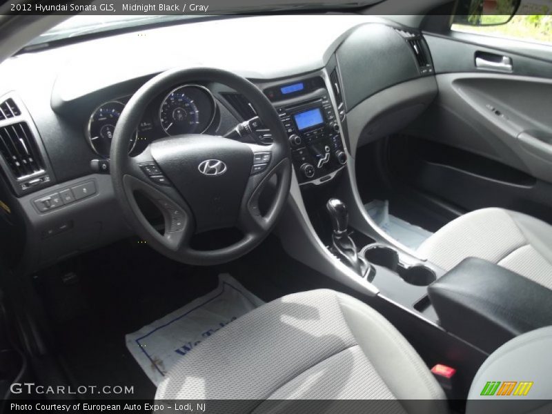 Midnight Black / Gray 2012 Hyundai Sonata GLS