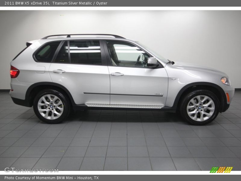 Titanium Silver Metallic / Oyster 2011 BMW X5 xDrive 35i