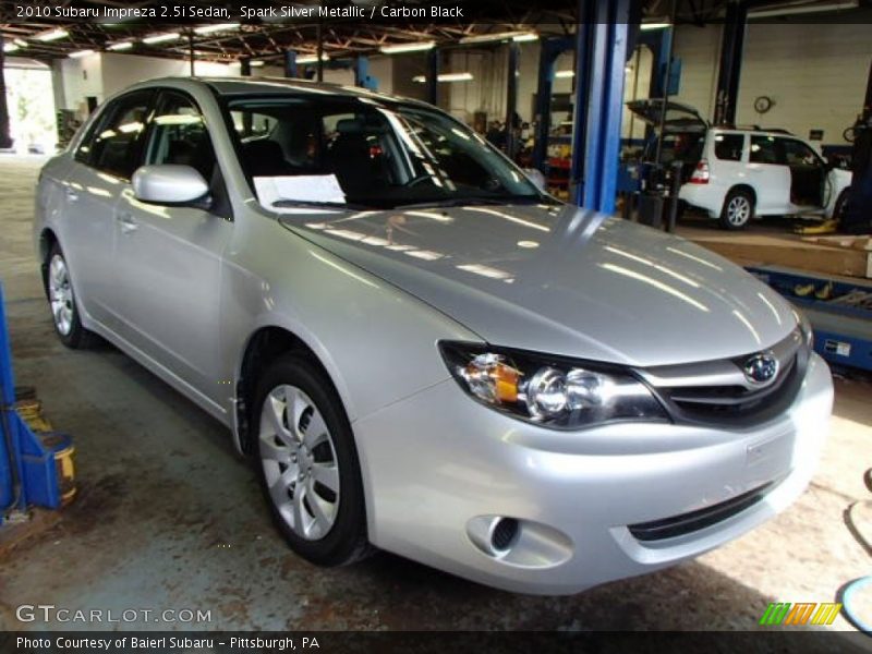 Spark Silver Metallic / Carbon Black 2010 Subaru Impreza 2.5i Sedan