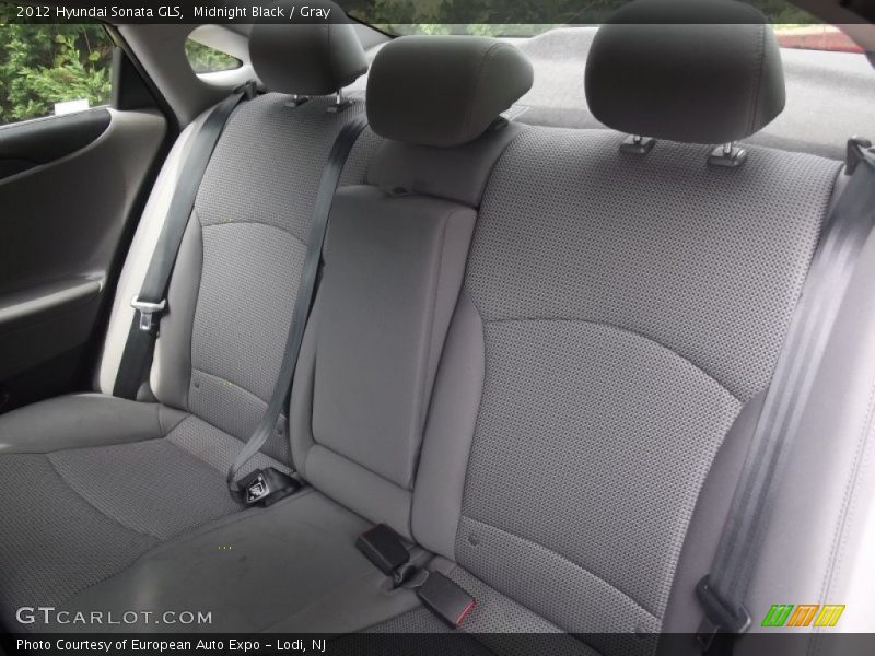 Midnight Black / Gray 2012 Hyundai Sonata GLS
