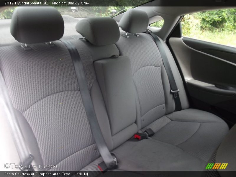 Midnight Black / Gray 2012 Hyundai Sonata GLS