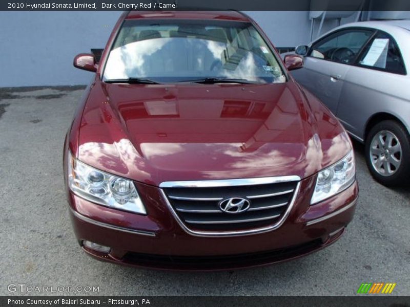 Dark Cherry Red / Camel 2010 Hyundai Sonata Limited