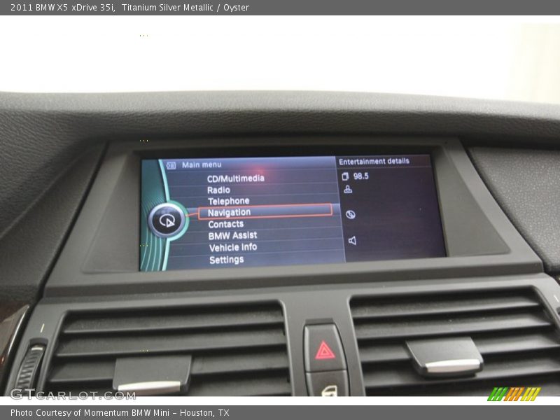 Titanium Silver Metallic / Oyster 2011 BMW X5 xDrive 35i