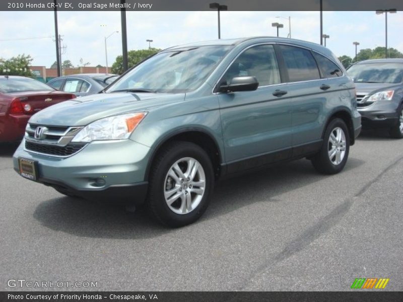 Opal Sage Metallic / Ivory 2010 Honda CR-V EX