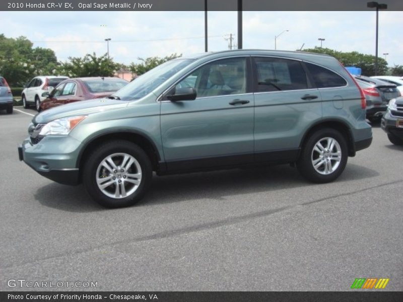 Opal Sage Metallic / Ivory 2010 Honda CR-V EX