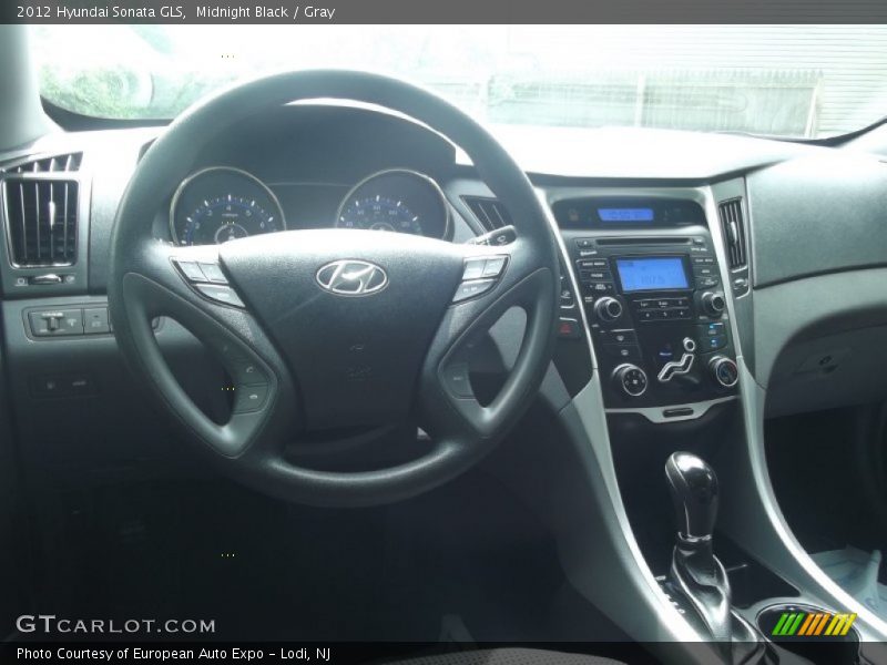 Midnight Black / Gray 2012 Hyundai Sonata GLS