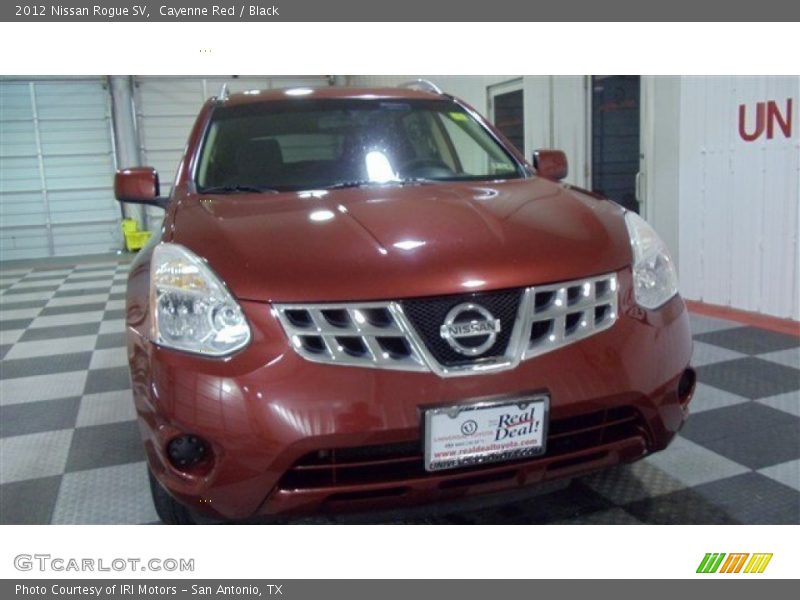 Cayenne Red / Black 2012 Nissan Rogue SV