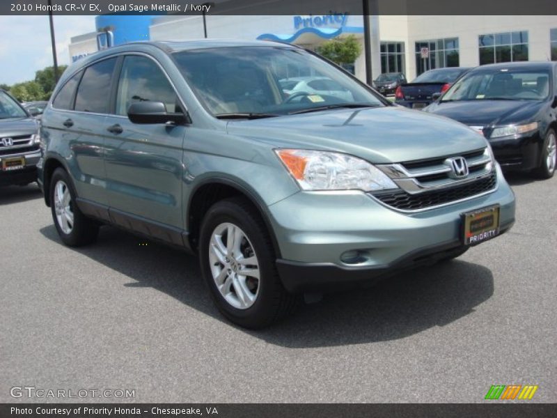 Opal Sage Metallic / Ivory 2010 Honda CR-V EX