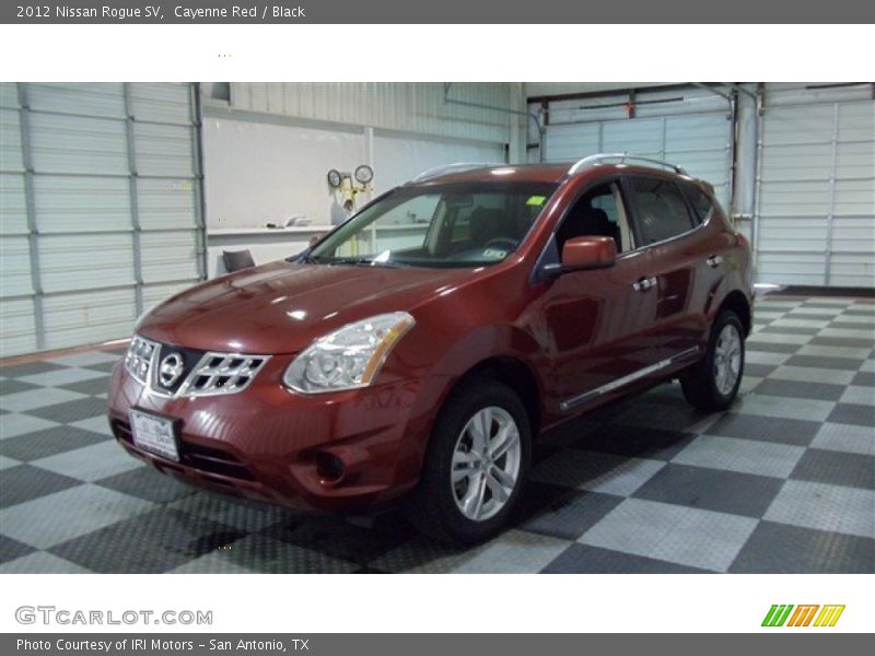 Cayenne Red / Black 2012 Nissan Rogue SV