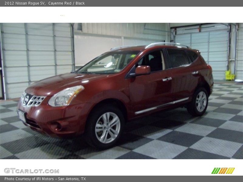 Cayenne Red / Black 2012 Nissan Rogue SV