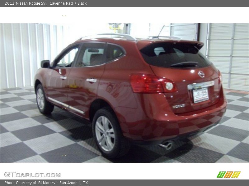 Cayenne Red / Black 2012 Nissan Rogue SV