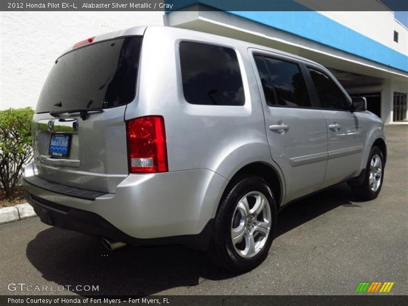 Alabaster Silver Metallic / Gray 2012 Honda Pilot EX-L