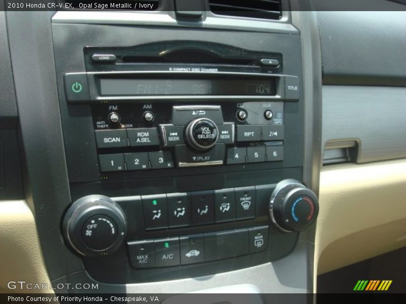 Opal Sage Metallic / Ivory 2010 Honda CR-V EX