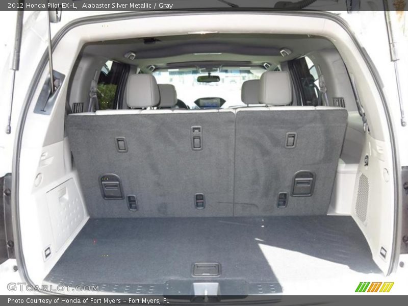 Alabaster Silver Metallic / Gray 2012 Honda Pilot EX-L