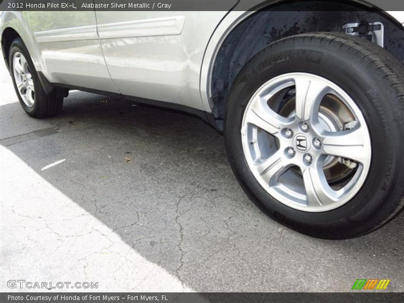 Alabaster Silver Metallic / Gray 2012 Honda Pilot EX-L