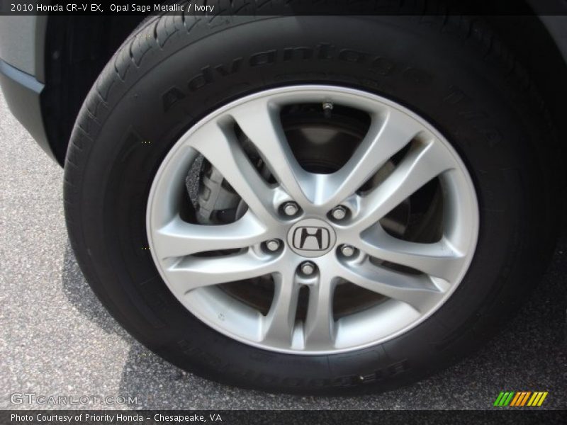 Opal Sage Metallic / Ivory 2010 Honda CR-V EX