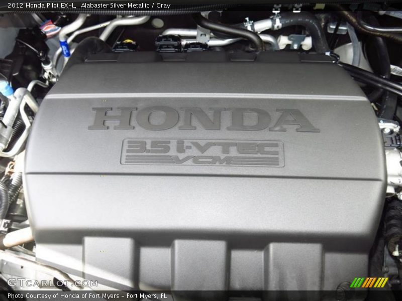 Alabaster Silver Metallic / Gray 2012 Honda Pilot EX-L