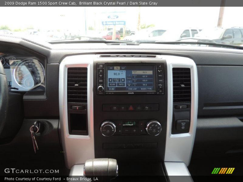 Brilliant Black Crystal Pearl / Dark Slate Gray 2009 Dodge Ram 1500 Sport Crew Cab