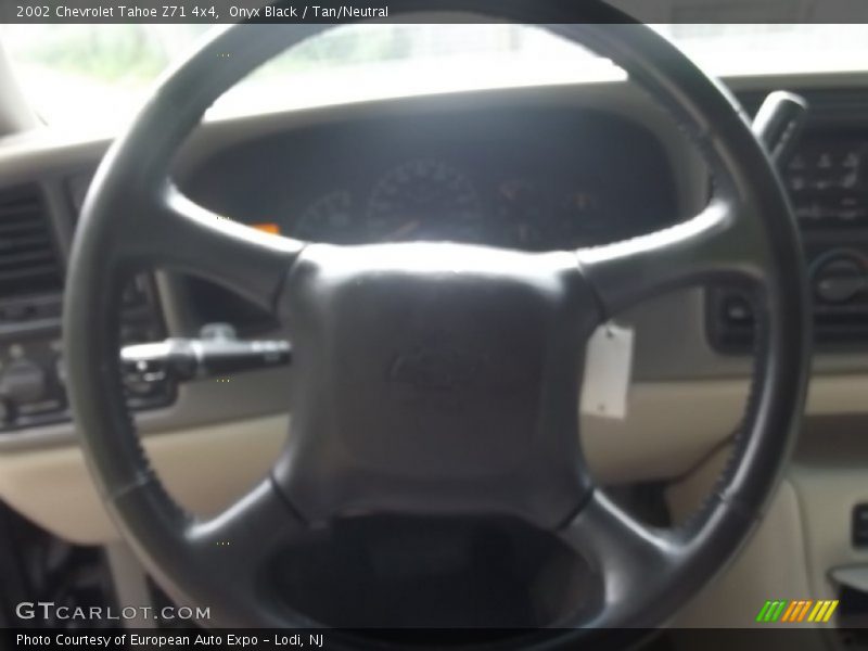 Onyx Black / Tan/Neutral 2002 Chevrolet Tahoe Z71 4x4