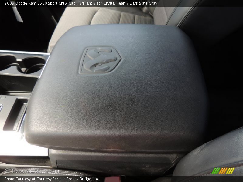 Brilliant Black Crystal Pearl / Dark Slate Gray 2009 Dodge Ram 1500 Sport Crew Cab