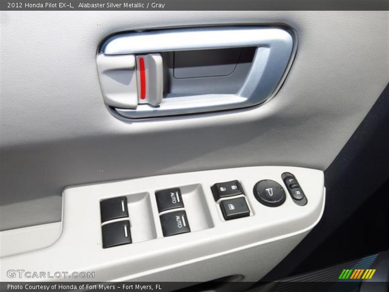 Alabaster Silver Metallic / Gray 2012 Honda Pilot EX-L