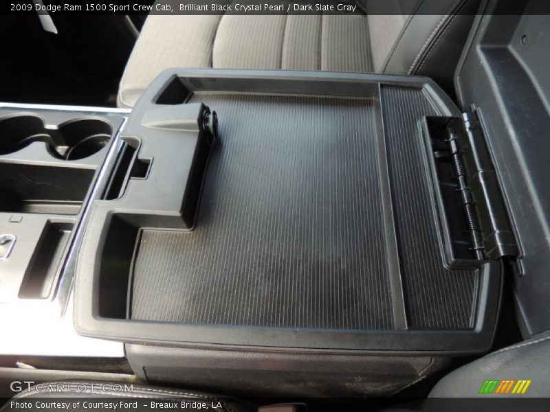 Brilliant Black Crystal Pearl / Dark Slate Gray 2009 Dodge Ram 1500 Sport Crew Cab