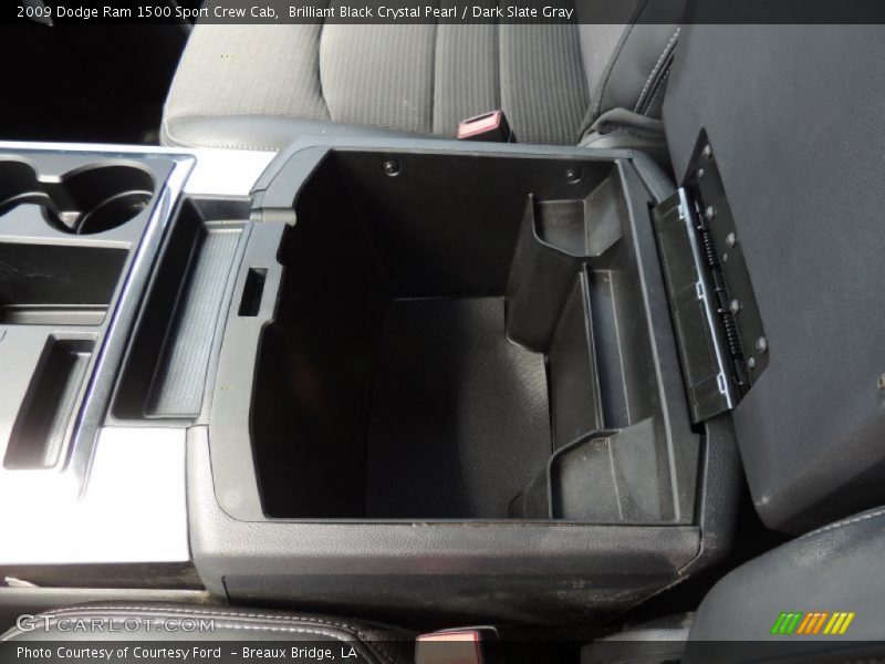 Brilliant Black Crystal Pearl / Dark Slate Gray 2009 Dodge Ram 1500 Sport Crew Cab