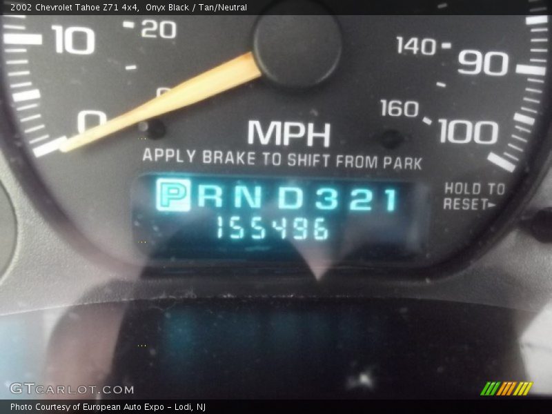 Onyx Black / Tan/Neutral 2002 Chevrolet Tahoe Z71 4x4
