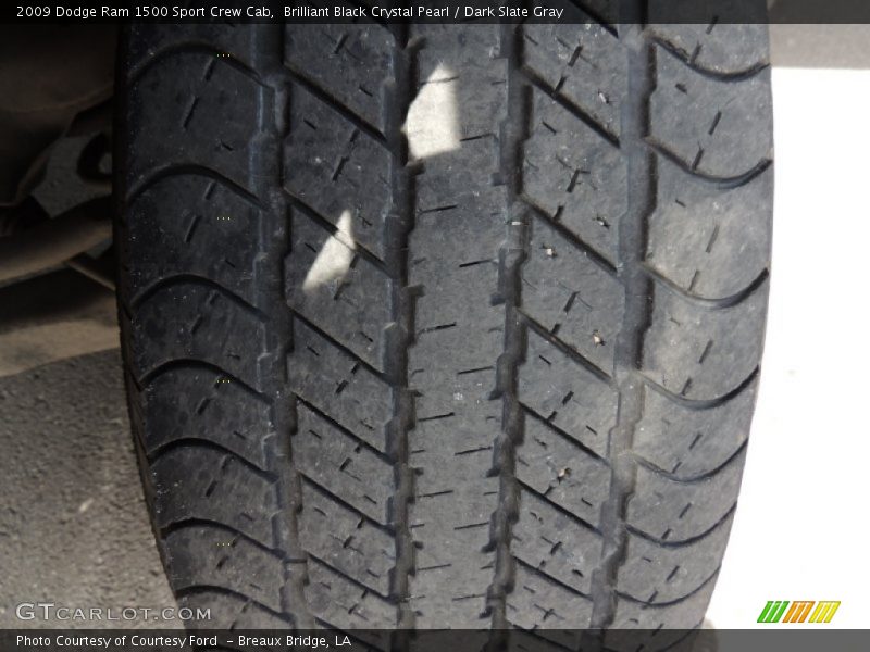 Brilliant Black Crystal Pearl / Dark Slate Gray 2009 Dodge Ram 1500 Sport Crew Cab
