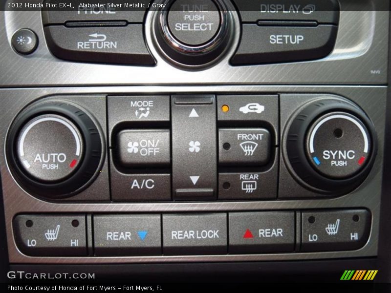 Alabaster Silver Metallic / Gray 2012 Honda Pilot EX-L