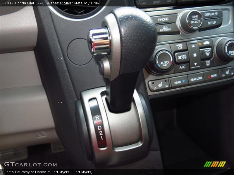 Alabaster Silver Metallic / Gray 2012 Honda Pilot EX-L