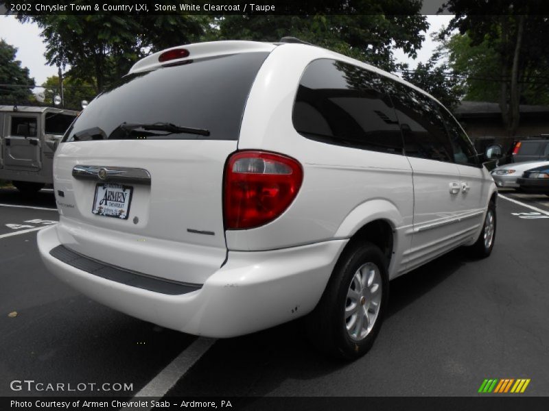 Stone White Clearcoat / Taupe 2002 Chrysler Town & Country LXi