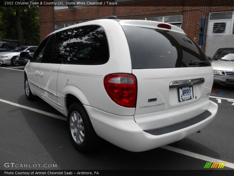 Stone White Clearcoat / Taupe 2002 Chrysler Town & Country LXi