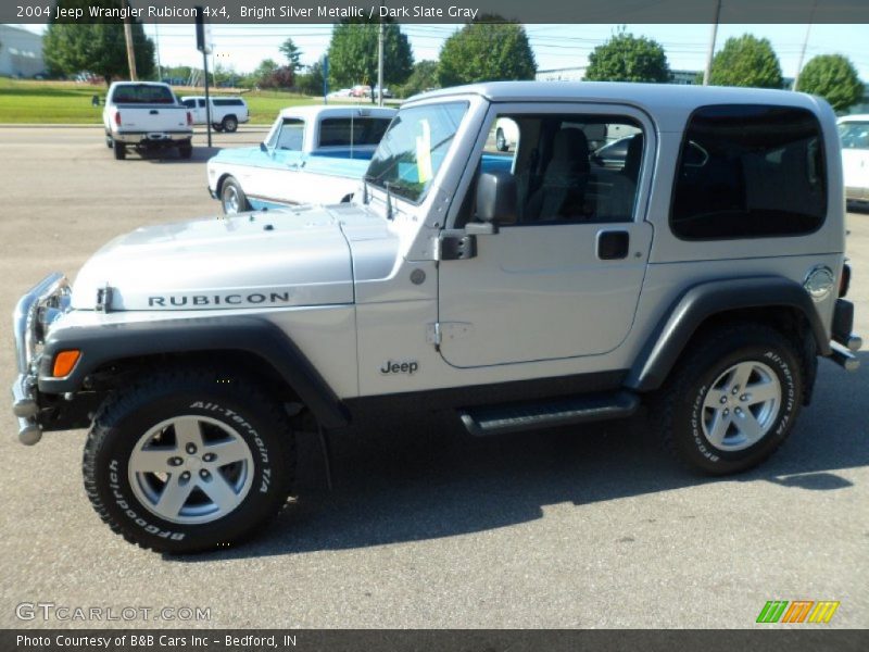 Bright Silver Metallic / Dark Slate Gray 2004 Jeep Wrangler Rubicon 4x4