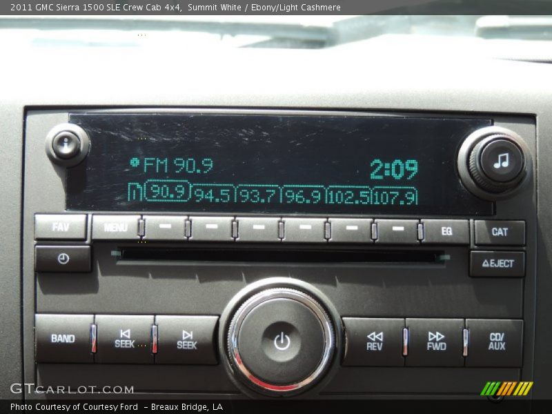 Audio System of 2011 Sierra 1500 SLE Crew Cab 4x4