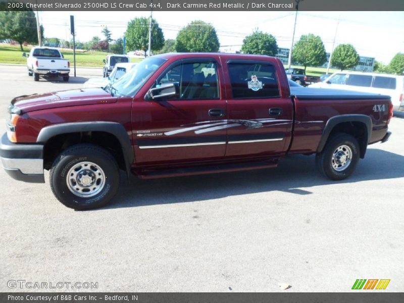 Dark Carmine Red Metallic / Dark Charcoal 2003 Chevrolet Silverado 2500HD LS Crew Cab 4x4