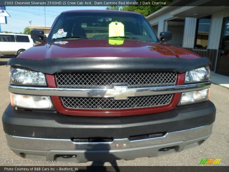Dark Carmine Red Metallic / Dark Charcoal 2003 Chevrolet Silverado 2500HD LS Crew Cab 4x4