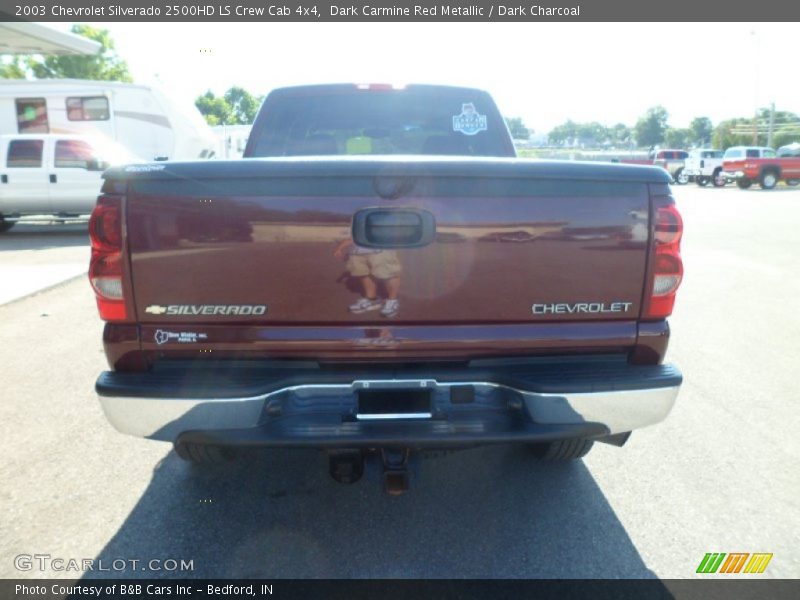 Dark Carmine Red Metallic / Dark Charcoal 2003 Chevrolet Silverado 2500HD LS Crew Cab 4x4