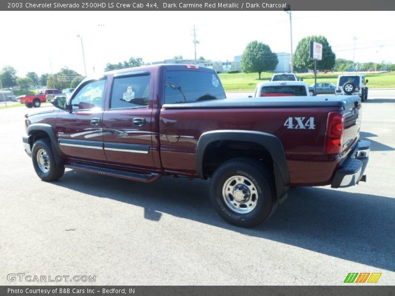 Dark Carmine Red Metallic / Dark Charcoal 2003 Chevrolet Silverado 2500HD LS Crew Cab 4x4