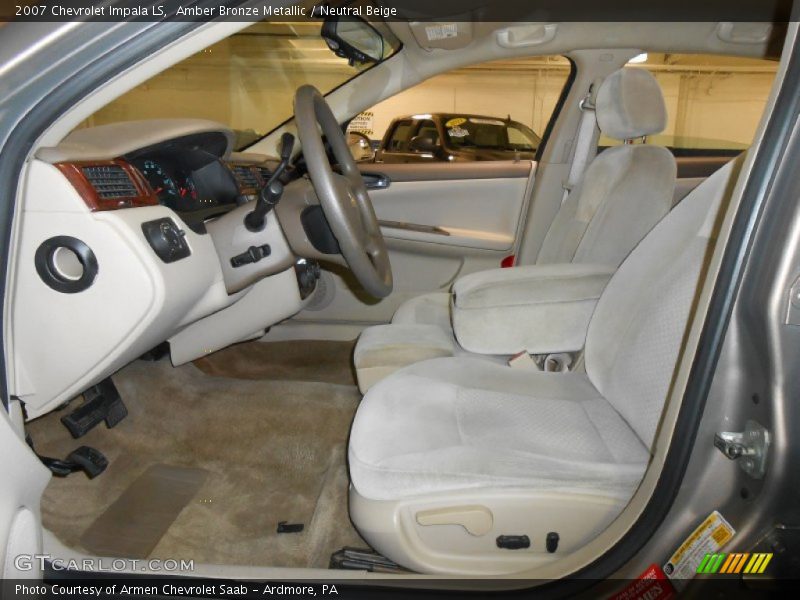 Amber Bronze Metallic / Neutral Beige 2007 Chevrolet Impala LS