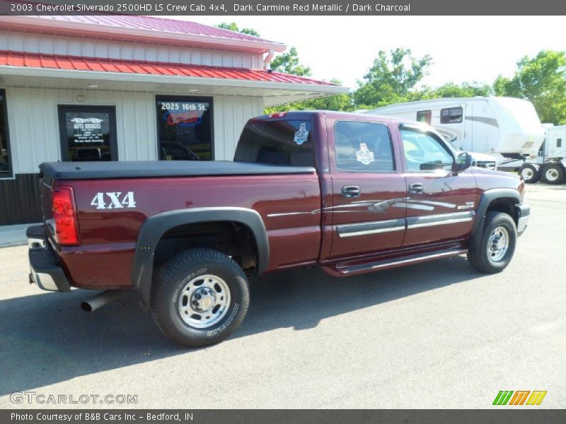 Dark Carmine Red Metallic / Dark Charcoal 2003 Chevrolet Silverado 2500HD LS Crew Cab 4x4